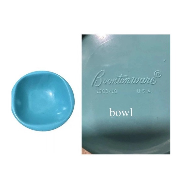 Boontonware Dinnerware Setting 5pc Place Setting‎ Vintage  "Belle" Turquoise - Picture 7 of 9